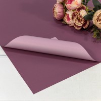 Плёнка в листах 55*55 (20 шт.) матовая двухсторонняя 65мкм Серовато-пурпурный/Розовый 1/60 Арт: 1631/6068