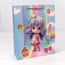 Пакет подарочный с 3D аппликацией "Детский" (микс 265) 26*32*10 210г 1/20 1/240 Арт: 000265C
