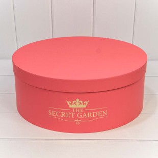 Коробки Круглые Набор 1/5 37,5*14,5 "The Secret Garden" Коралловый 1/6 Арт: 720888/10