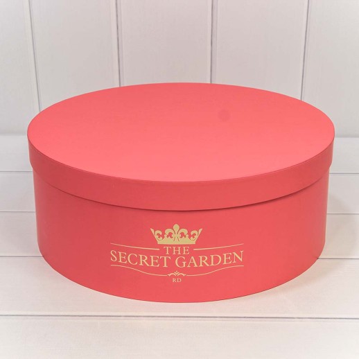 Коробки Круглые Набор 1/5 37,5*14,5 "The Secret Garden" Коралловый 1/6 Арт: 720888/10