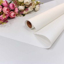 Плёнка 0,58*10м 280г матовая однотонная 55мкм Молочный 1/30 Арт: 1657/2