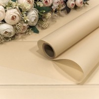 Плёнка 0,58*10м матовая однотонная 55мкм Бежевый-4745 1/30 Арт: 1657/4745