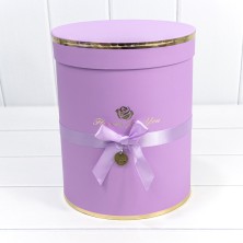 Коробки Цилиндр Набор 1/6 21*25,5 "Flowers for you" Сиреневый 1/8 Арт: 720950/14