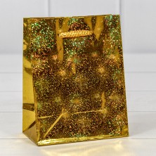 Пакет подарочный голография (микс) 12*15*6 128г 1/20 1/600 Арт: 000LH