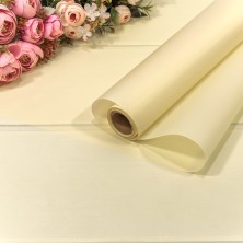 Плёнка 0,58*10м 280г матовая однотонная 55мкм Бежевый-2001 1/30 Арт: 1657/2001