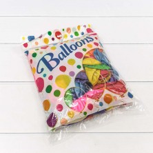 Шарики воздушные из латекса "Перламутр" 12"/30см (100 шт.) 2,8г (микс) 1/60 Арт: 13400