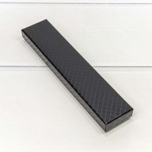 Коробка Прямоугольная 20*4,5*2,7 "Ромбики" Чёрный 1/12 1/240 Арт: 612204/7