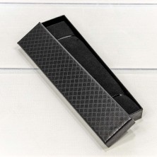 Коробка Прямоугольная 20*4,5*2,7 "Ромбики" Чёрный 1/12 1/240 Арт: 612204/7