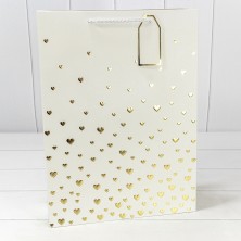 Пакет подарочный с тиснением "Сердечки" (микс 1) 31*42*12 210г 1/20 1/80 Арт: 000880A