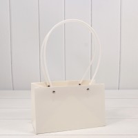 Пакет подарочный "Ваза для цветов" 22*13,5*10,5 Белый 1/10 1/120 Арт: 000170EA/7