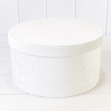 Коробки Круглые Набор 1/3 29,7*16 "Бархат" Белый 1/6 Арт: 720912/1