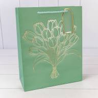 Пакет подарочный с тиснением &quot;Букет&quot; (микс) 26*32*12 210г 1/20 1/240 Арт: 000330C - Пакет подарочный с тиснением "Букет" (микс) 26*32*12 210г 1/20 1/240 Арт: 000330C