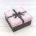 Коробки Квадратные Набор 1/3 19*19*9,5 "Best Wishes For You" Розовый/Чёрный 1/18 Арт: 721612/1