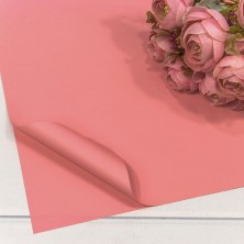 Плёнка в листах 55*55 (20 шт.) матовая "Корейская" 65мкм Розовый-6043 1/60 Арт: 1698/6043