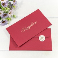 Конверт подарочный 16,9*9,4см 1316 1/10 1/250 Арт: 003013/16
