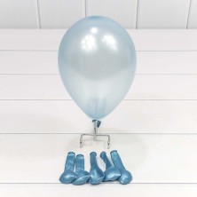 Шарики воздушные из латекса "Металлик" 5"/13см (100 шт.) 1г Голубой 1/100 Арт: 12600/7