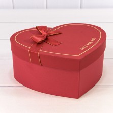Коробки "Сердце" Набор 1/3 22,2*19,5*9 с бантом Красный 1/18 Арт: 721609/7