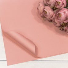 Плёнка в листах 55*55 (20 шт.) матовая "Корейская" 65мкм Розовый-4065 1/60 Арт: 1698/4065