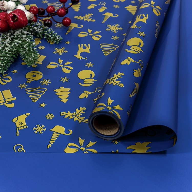 Плёнка для упаковки 1*10м "Новогодняя"-233 65мкм 1/20 Арт: 1723/3