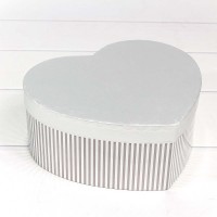 Коробки "Сердце" Набор 1/3 24*21*9,8 Серебряный 1/30 Арт: 7201000/488
