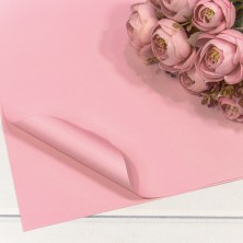 Плёнка в листах 55*55 (20 шт.) матовая "Корейская" 65мкм Розовый-510 1/60 Арт: 1698/510