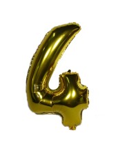 Шар миларовый Цифра Золото 45*30 1/50 1/2500 Арт: 000300-1