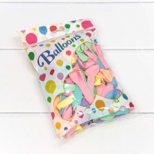 Шарики воздушные из латекса "Макарун" 5"/13см (100 шт.) 1г (микс) 1/100 Арт: 14100