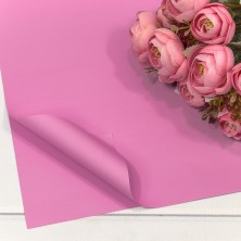 Плёнка в листах 55*55 (20 шт.) матовая "Корейская" 65мкм Бледно-пурпурный 1/60 Арт: 1698/251