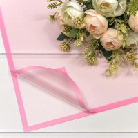 Плёнка в листах 58*58 (20 шт.) матовая с рамкой 50мкм Розовый 1/60 Арт: 001392/4