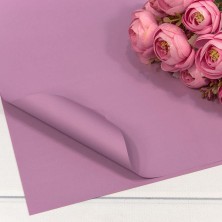 Плёнка в листах 55*55 (20 шт.) матовая "Корейская" 65мкм Светло-пурпурный 1/60 Арт: 1698/2351