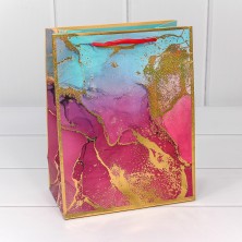 Пакет подарочный "Мрамор" (микс) 18*23*10 210г 1/20 1/360 Арт: 000397E
