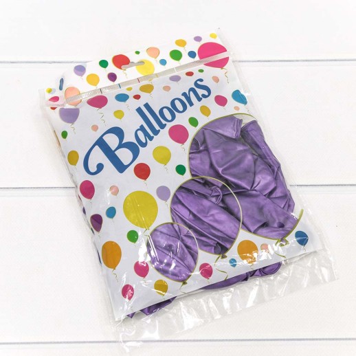 Шарики воздушные из латекса "Хром" 11"/28см (50 шт.) 2,8г Фиолетовый 1/120 Арт: 18100/3
