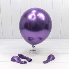 Шарики воздушные из латекса "Хром" 11"/28см (50 шт.) 2,8г Фиолетовый 1/120 Арт: 18100/3