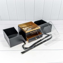 Коробка Квадратная 21*21*18 "Сюрприз" Чёрный 1/8 Арт: 721608/5