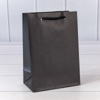 Пакет подарочный "Фактура-890" Чёрный 14*20*8 210г 1/20 1/480 Арт: 000890G/2