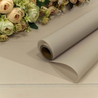 Плёнка 0,58*10м матовая однотонная 50мкм Сиреневато-серый 1/30 Арт: 001357/12