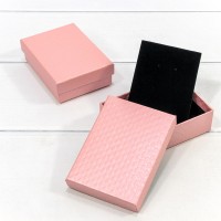 Коробка Прямоугольная 11*8*3,4 "Ромбики-2" Розовый 1/12 1/240 Арт: 627118/4