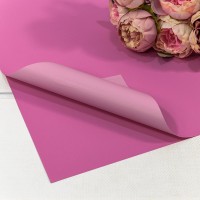 Плёнка в листах 55*55 (20 шт.) матовая двухсторонняя 65мкм Лиловый/Розовый 1/60 Арт: 1631/211