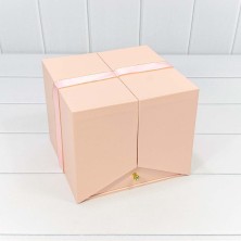 Коробка Квадратная 21*21*18 "Сюрприз" Розовый 1/8 Арт: 721608/1
