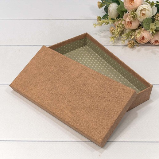 Коробка Прямоугольная 24*12*4 под кошелек Светло-коричневый 1/120 Арт: 720310/3