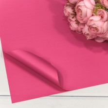Плёнка в листах 55*55 (20 шт.) матовая "Корейская" 65мкм Тёмно-розовый 1/60 Арт: 1698/219