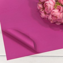 Плёнка в листах 55*55 (20 шт.) матовая "Корейская" 65мкм Малиново-розовый 1/60 Арт: 1698/C