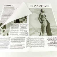 Плёнка в листах 56,5*56,5 (20 шт.) матовая "Газета PAPER" 65мкм Белый 1/60 Арт: 1615/2
