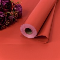 Плёнка 58см 800г матовая "Корейская" 65мкм Красный-3516 1/12 Арт: 1838/3516