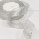 Лента Парча с блеском 2,5см*25ярд Серебряный 1/5 1/300 Арт: 557-25/S