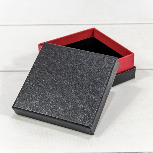 Коробка Квадратная 9*9*3,5 Чёрный 1/6 1/120 Арт: 60999/1