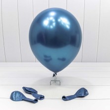 Шарики воздушные из латекса "Хром" 11"/28см (50 шт.) 2,8г Синий 1/120 Арт: 18100/11