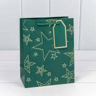 Пакет подарочный с тиснением &quot;Звёзды&quot; (микс) 18*23*10 210г 1/20 1/360 Арт: 300912E - Пакет подарочный с тиснением "Звёзды" (микс) 18*23*10 210г 1/20 1/360 Арт: 300912E