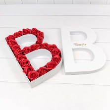Коробка "Буква В" 34,8*22,3*6 "Flower" (микс) 1/32 Арт: 720-170B
