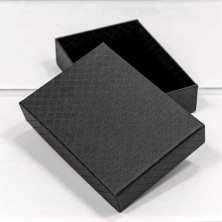 Коробка Прямоугольная 11*8*3,4 "Ромбики" Чёрный 1/12 1/240 Арт: 612811/7